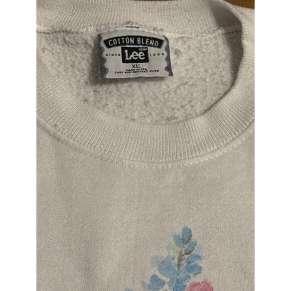 Vintage 90’s Soft As A Grape Cheverie Art Flower Crewneck Size XL - Picture 3 of 12